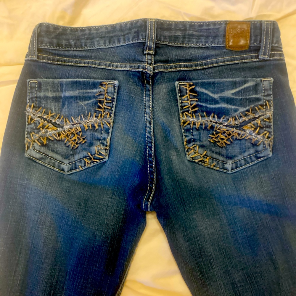 BKE Sabrina Dark Blue Flare Jeans - Picture 10 of 10